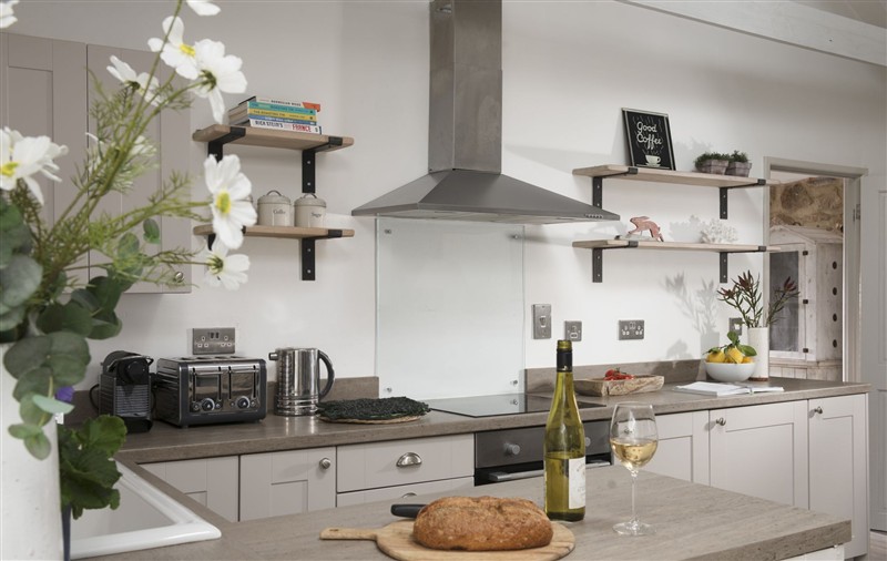 This is the kitchen at Rosehendra, Cornwall