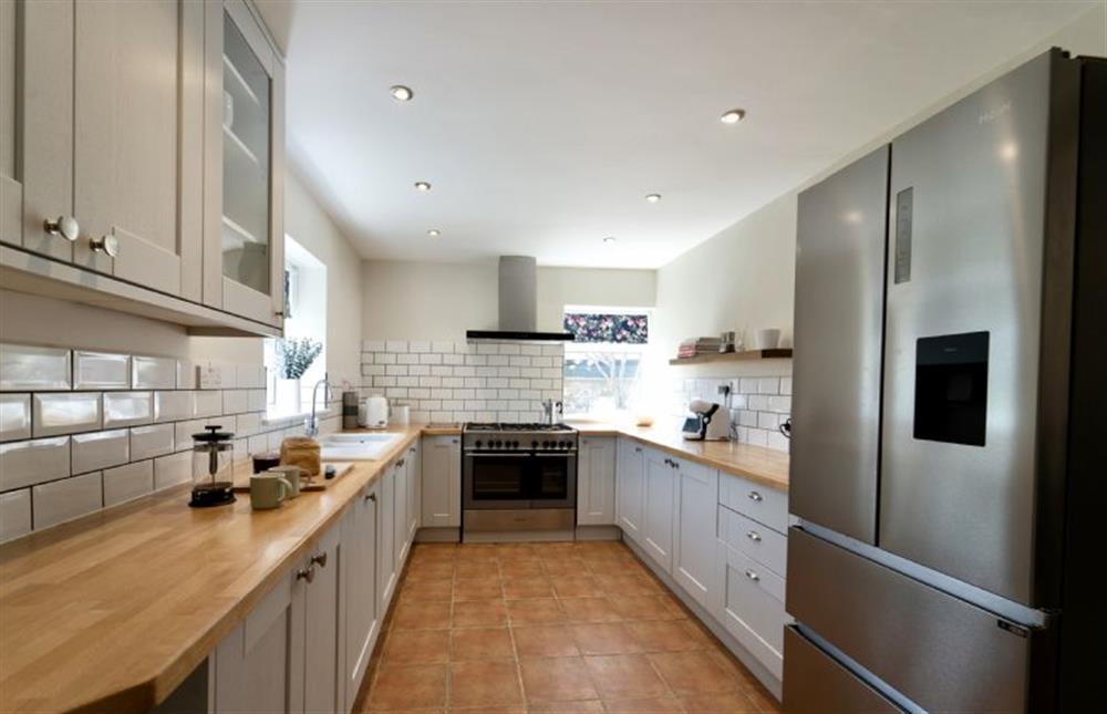 The fully fitted kitchen at Rosehill House, Docking near Kings Lynn