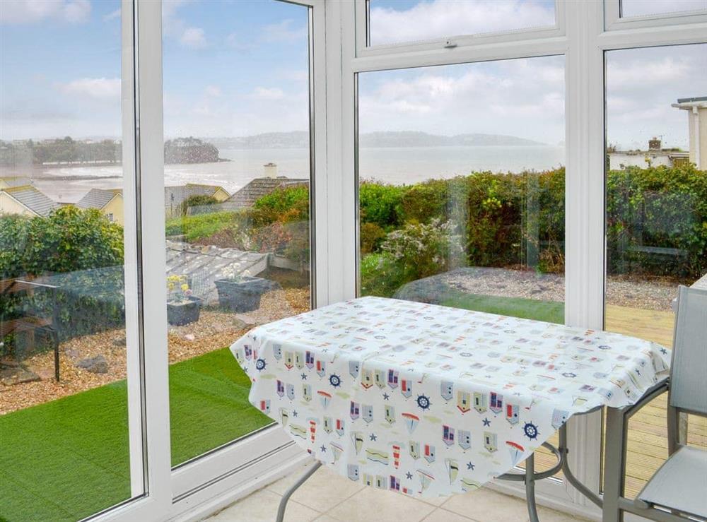 Light and airy conservatory with wonderful views at Rosehill in Paignton, Devon