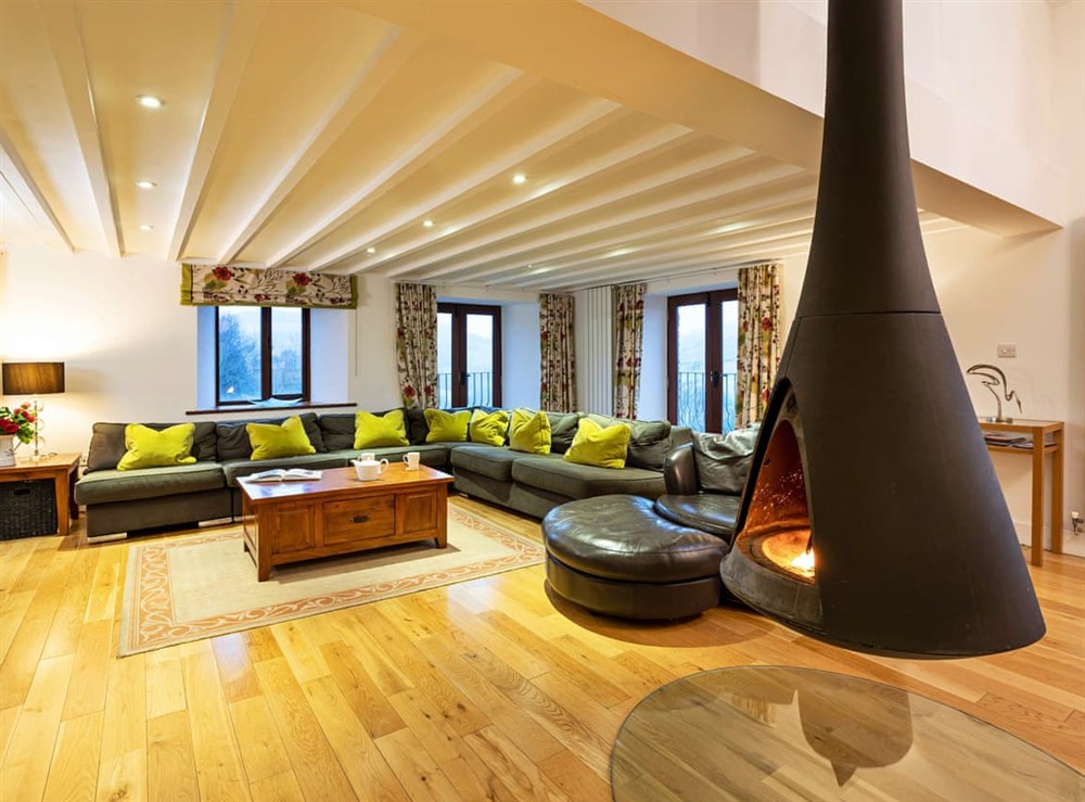 Open plan living space at Rosehill View in Great Strickland, Cumbria