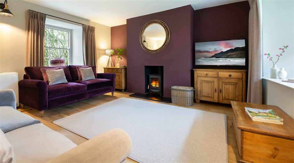 The sitting room at Roseland Porth Farm Cottage in Truro, Cornwall