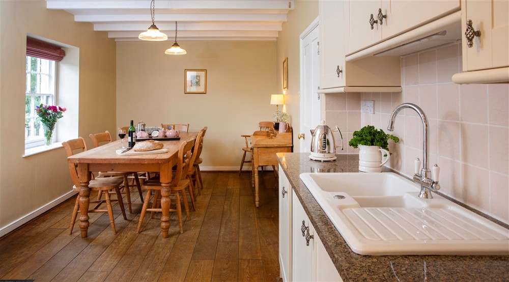 The kitchen and dining room (photo 2) at Roseland Porth Farm House in Roseland, Cornwall