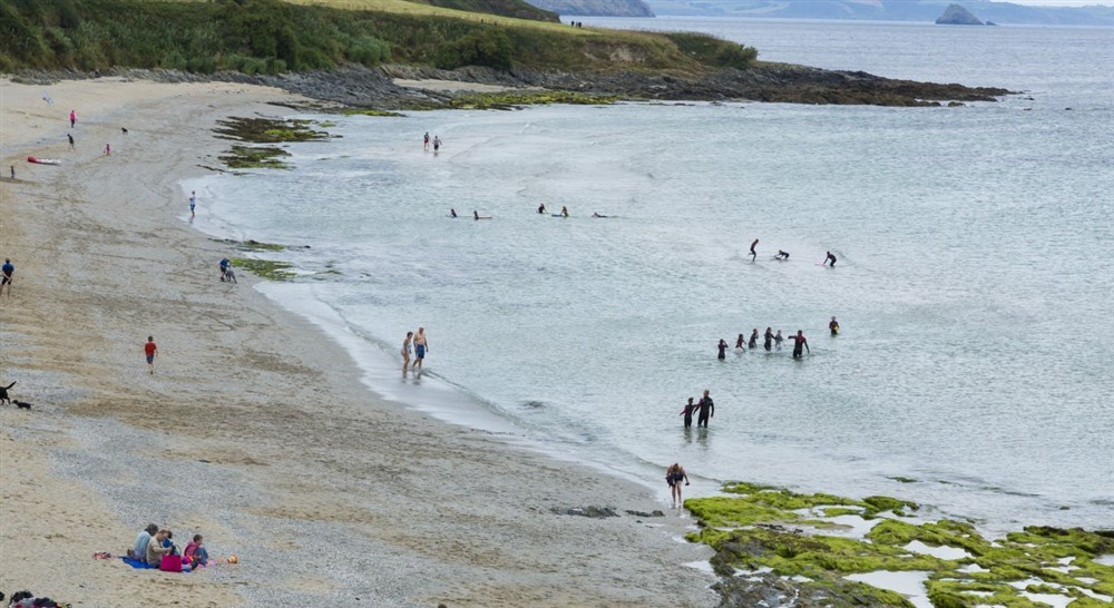 Towan Beach near Towan Cottage, Roseland, Cornwall at Roseland Porth Farm House in Roseland, Cornwall