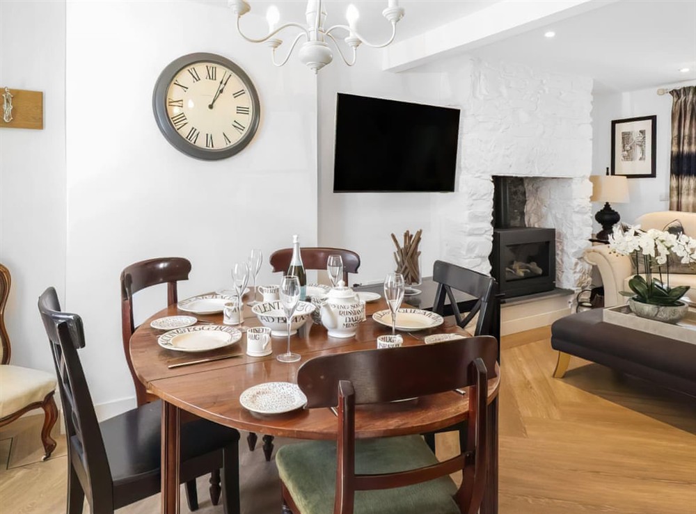 Open plan living space at Rosemary Cottage in Conwy, Gwynedd