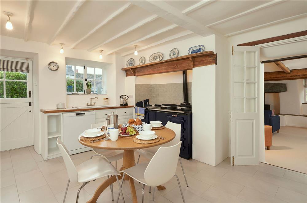 Ground floor: Kitchen/dining room with electric Aga  at Rosemary Cottage, Dittisham