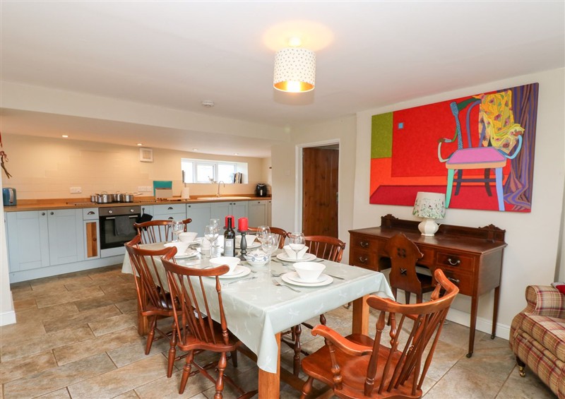 The dining room at Rosemary Cottage, Redmire near Leyburn