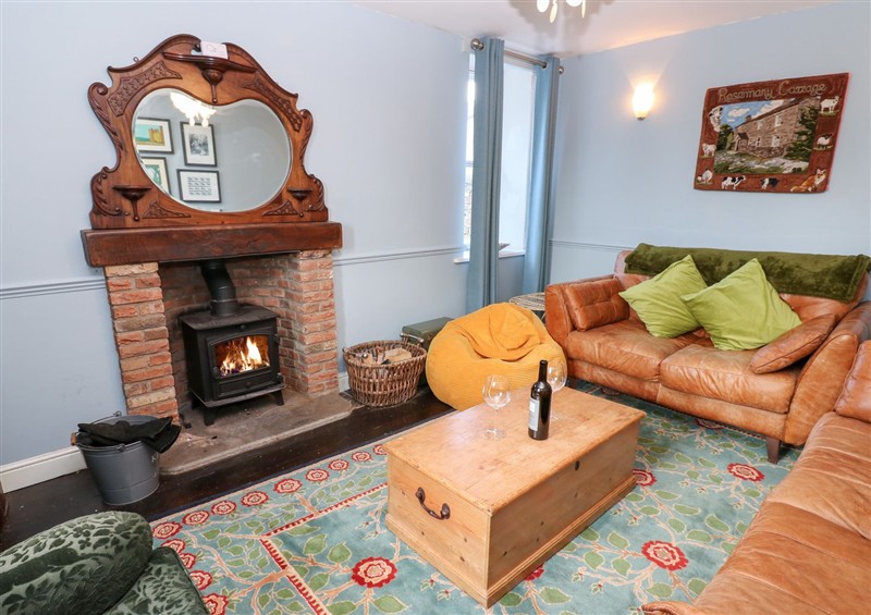 The living area at Rosemary Cottage, Redmire near Leyburn