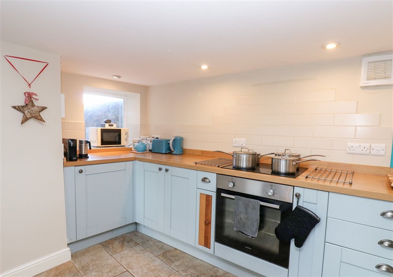 This is the kitchen at Rosemary Cottage, Redmire near Leyburn