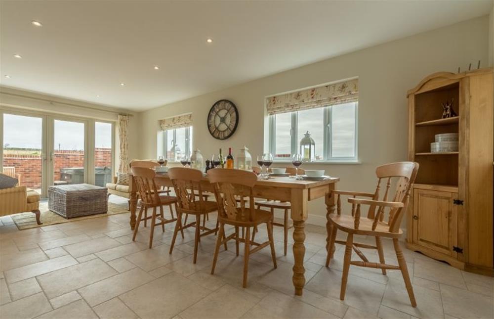 Ground floor: Light and spacious dining room at Rosemary Cottage, Thornham near Hunstanton