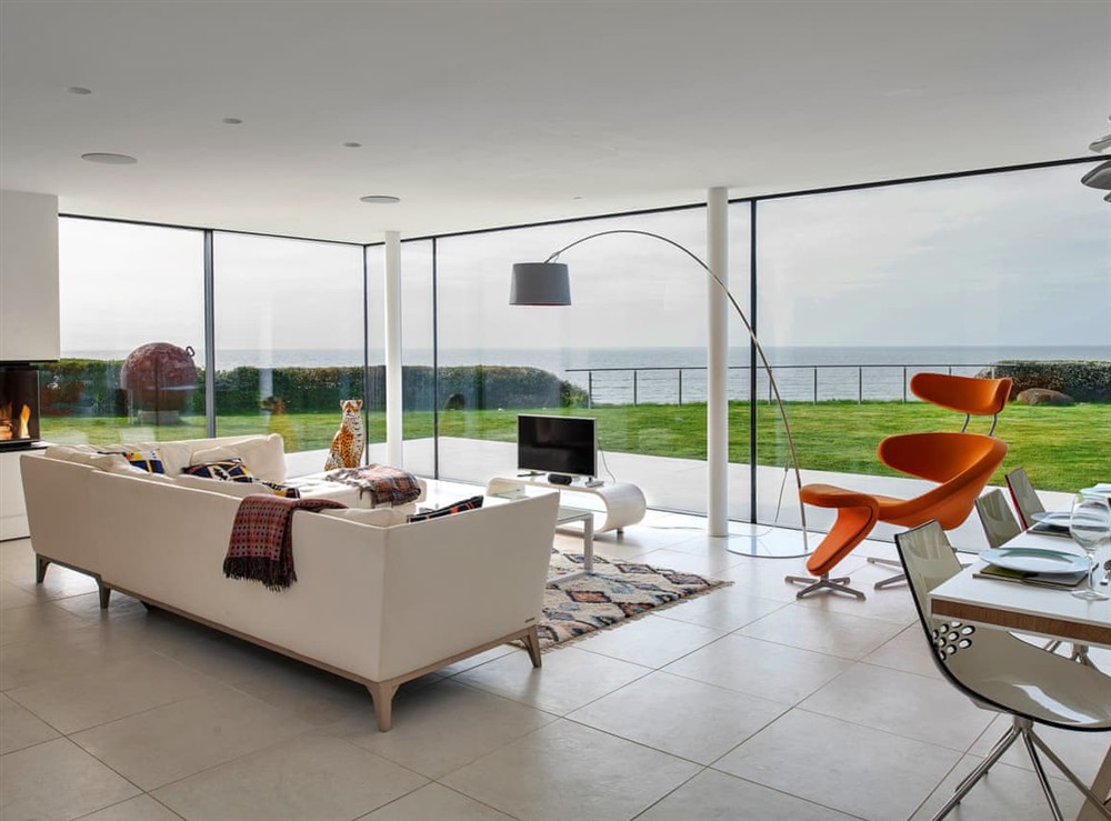 Living area at Rosemear House in Criccieth, Gwynedd