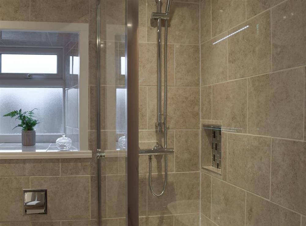 Shower room at Rosemount Cottage in Salterforth, near Barnoldswick, Lancashire