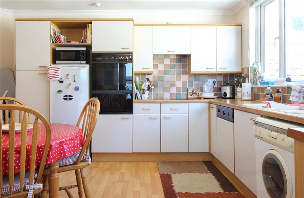 Kitchen area at Rosemullion in St Mawes, Cornwall