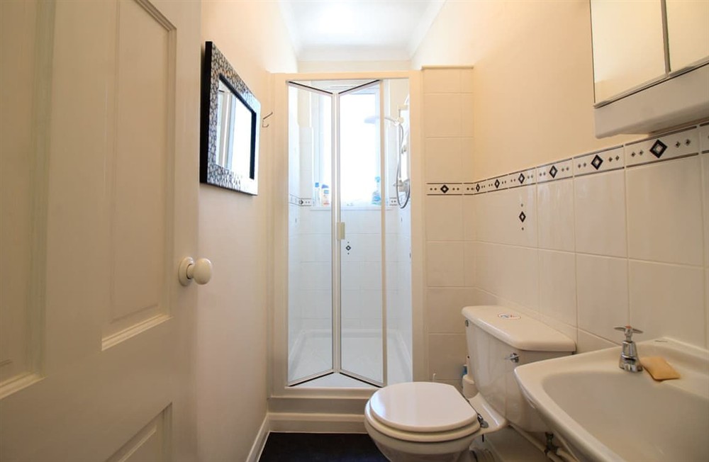 Shower room at Rosemullion in St Mawes, Cornwall