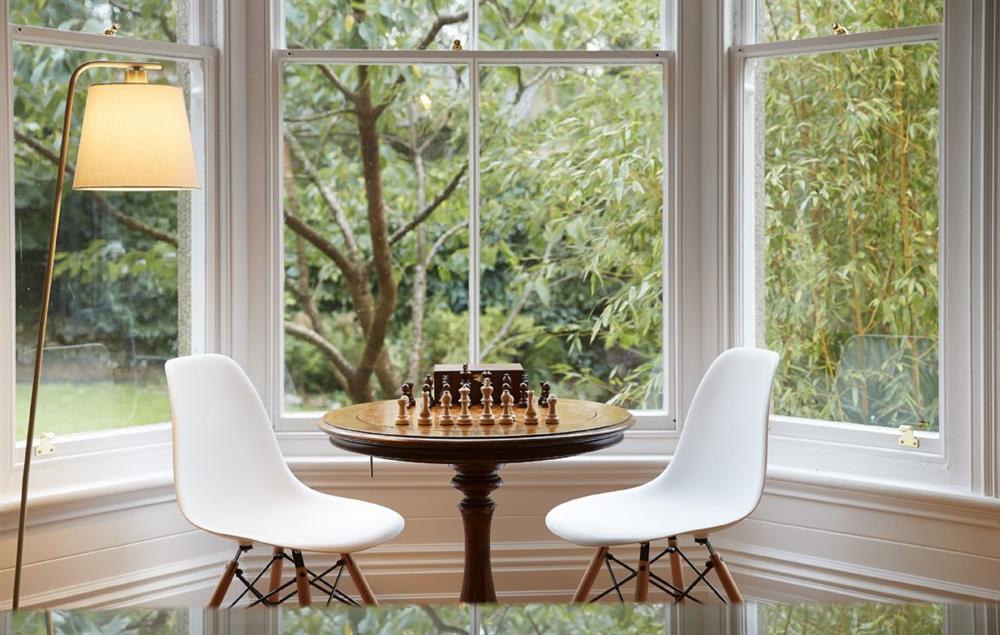 Enjoy a game of chess looking out to the beautiful garden at Rosevean at Rosevean House, St. Agnes