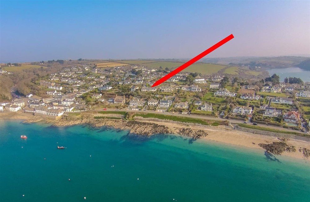 Outdoor area at Rosevean House in St Mawes, Cornwall