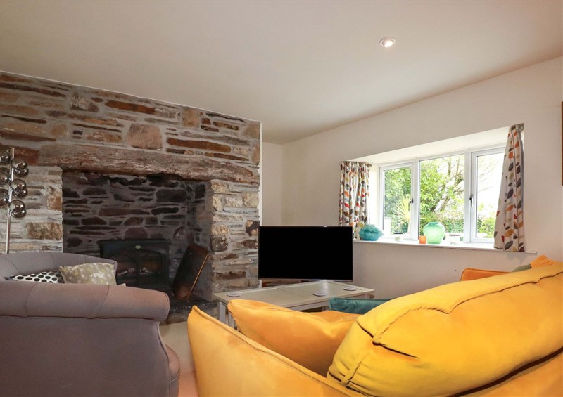 Relax in the living area at Rosewin Farmhouse, near St Minver