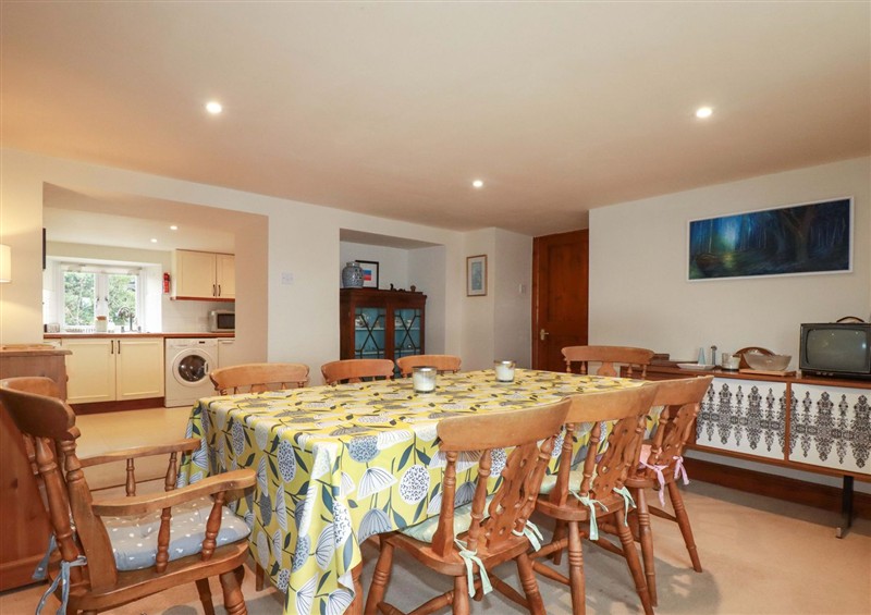 The dining room at Rosewin Farmhouse, near St Minver
