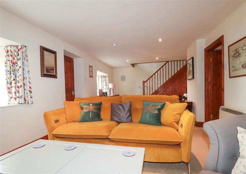 The living area at Rosewin Farmhouse, near St Minver