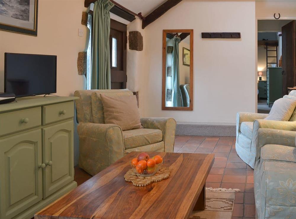 Relaxing living area at Rosewood Barn Cottage in St Neot, near Liskeard, Cornwall