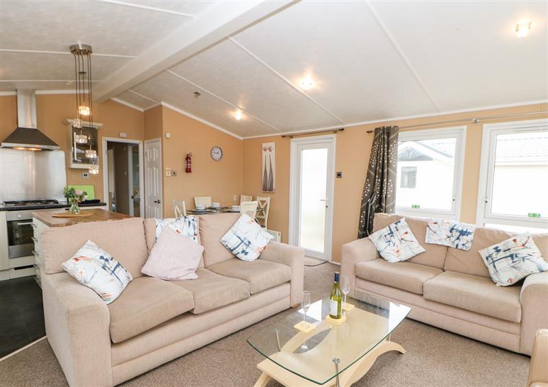 Relax in the living area at Rosies Chalet, High Hesket near Armathwaite