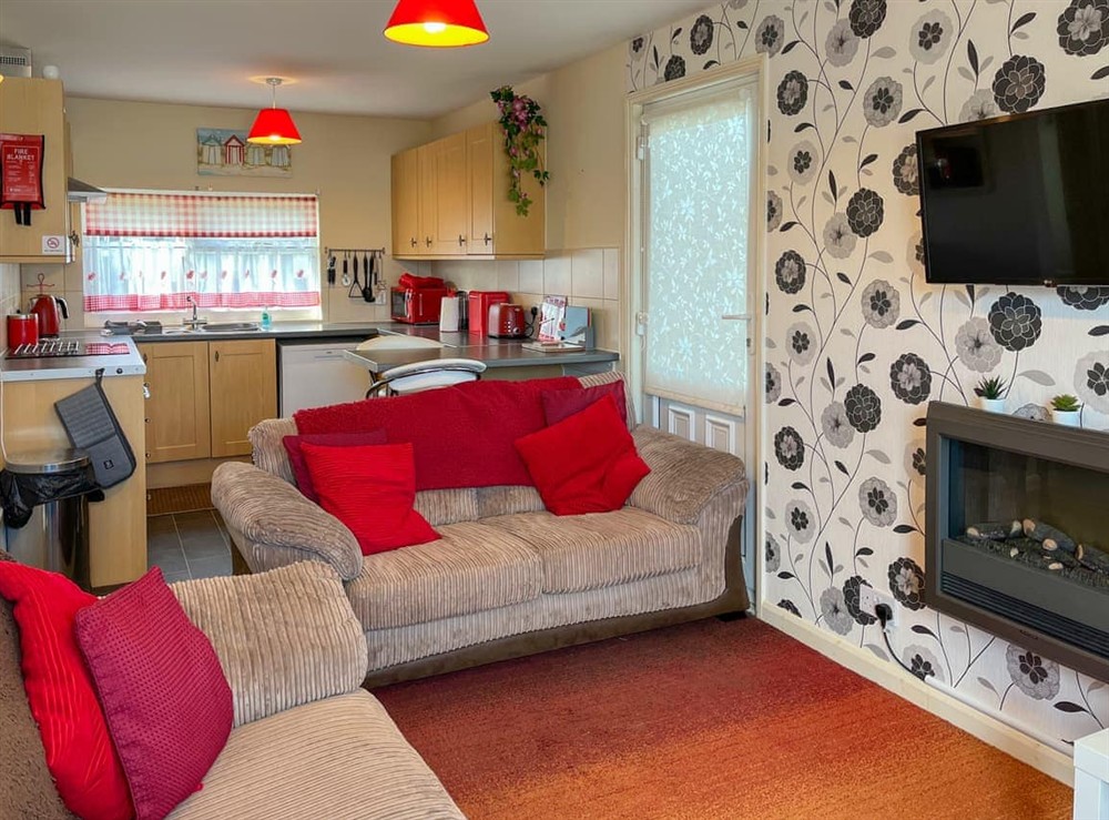 Open plan living space at Rosies Cottage in Bridlington, North Humberside