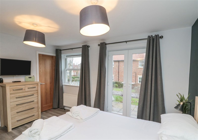 This is a bedroom at Rosies Retreat, Filey