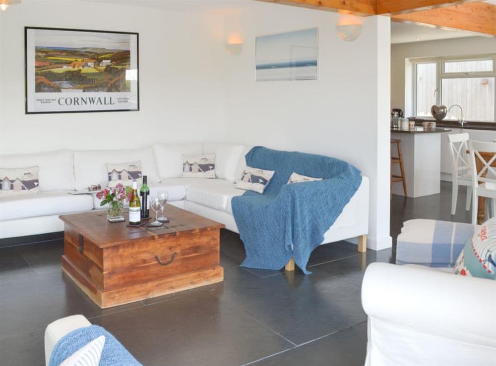 Comfortable living area at Roskear in Crackington Haven, near Bude, Cornwall