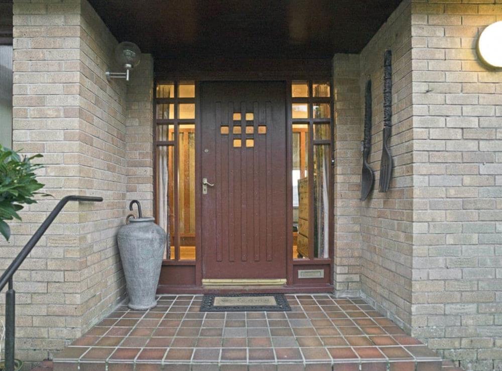 Attractive main entrance to holiday home