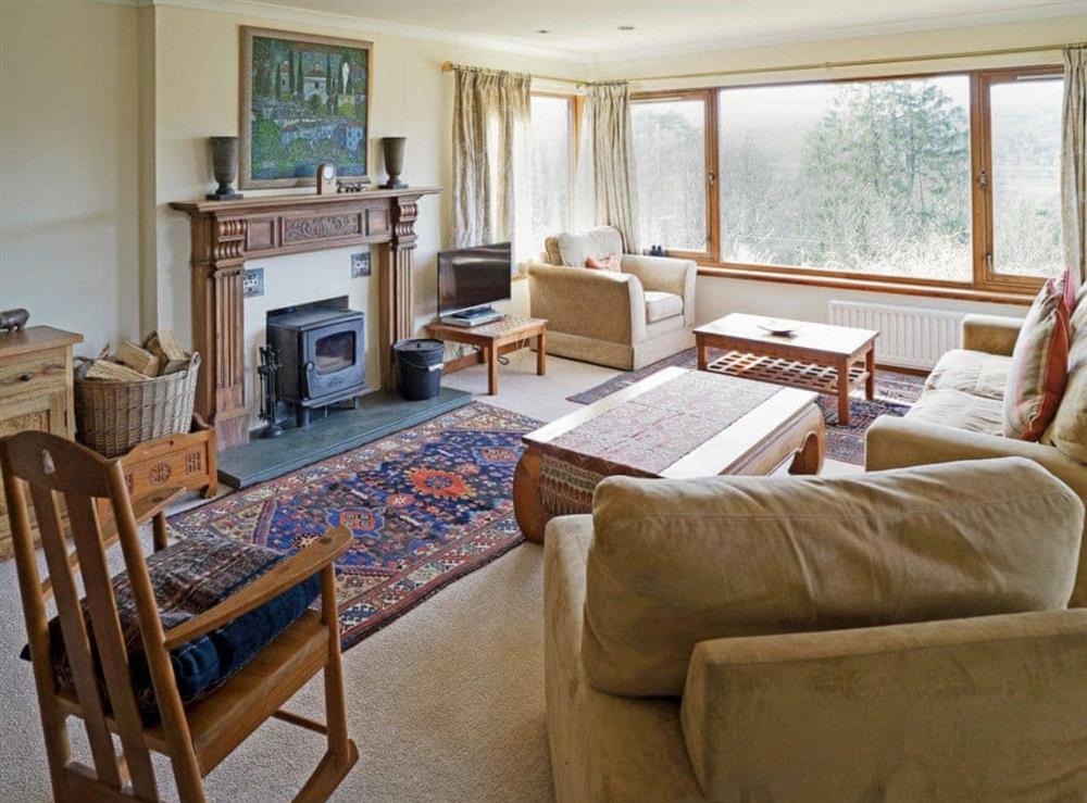 Cosy living room at Rosmuire in Shandon, near Helensburgh, Dumbartonshire