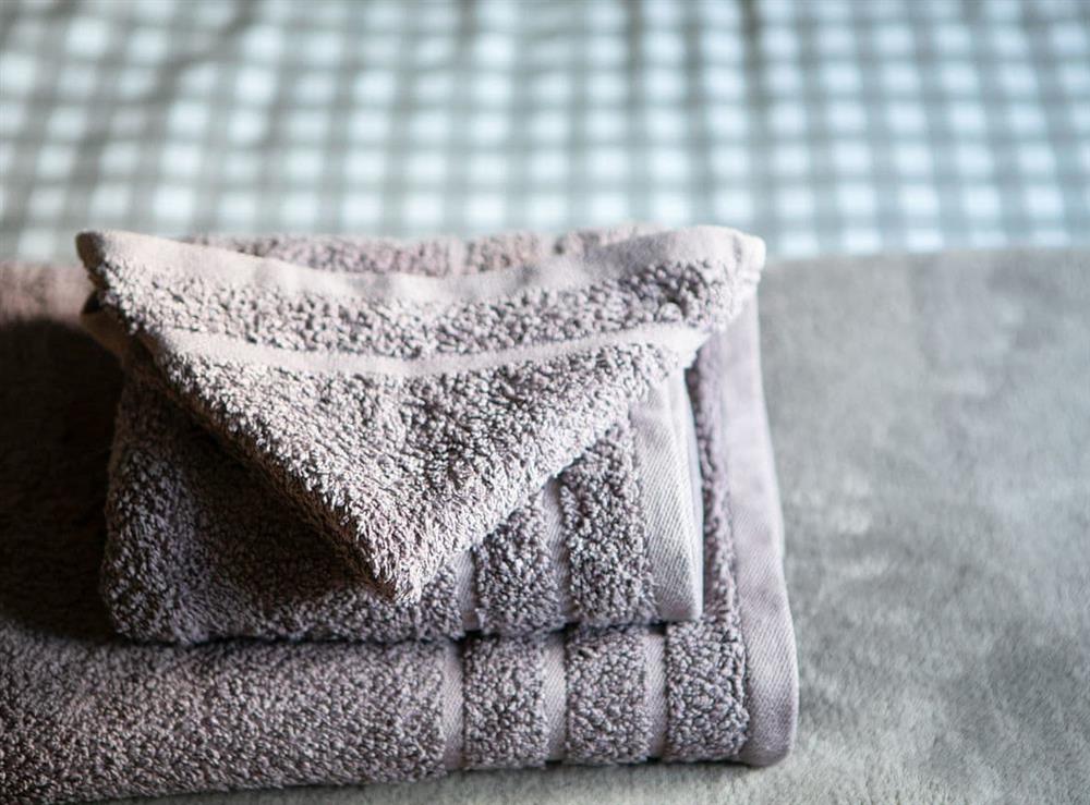 Complementary towels to enhance your stay at Rossie Cottage in Auchterarder, near Gleneagles Village, Perthshire