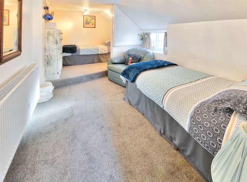 Cosy twin bedroom at Rossiters Cottage in Wellow, near Yarmouth, Isle of Wight