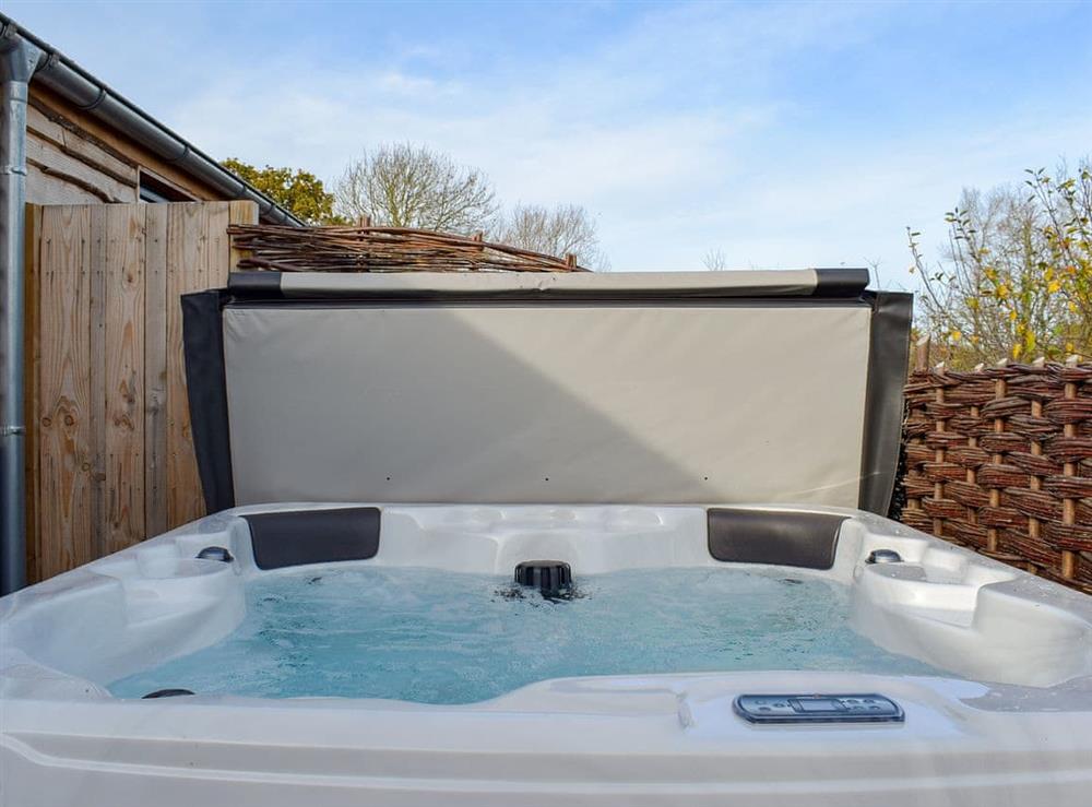 Relaxing hot tub at Dornfelder, 
