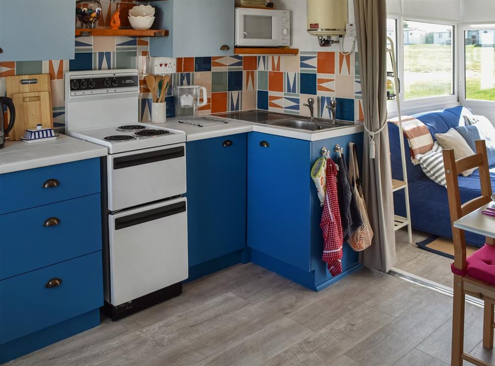 Kitchen at Rosys Retreat in Bacton, near Happisburgh, Norfolk