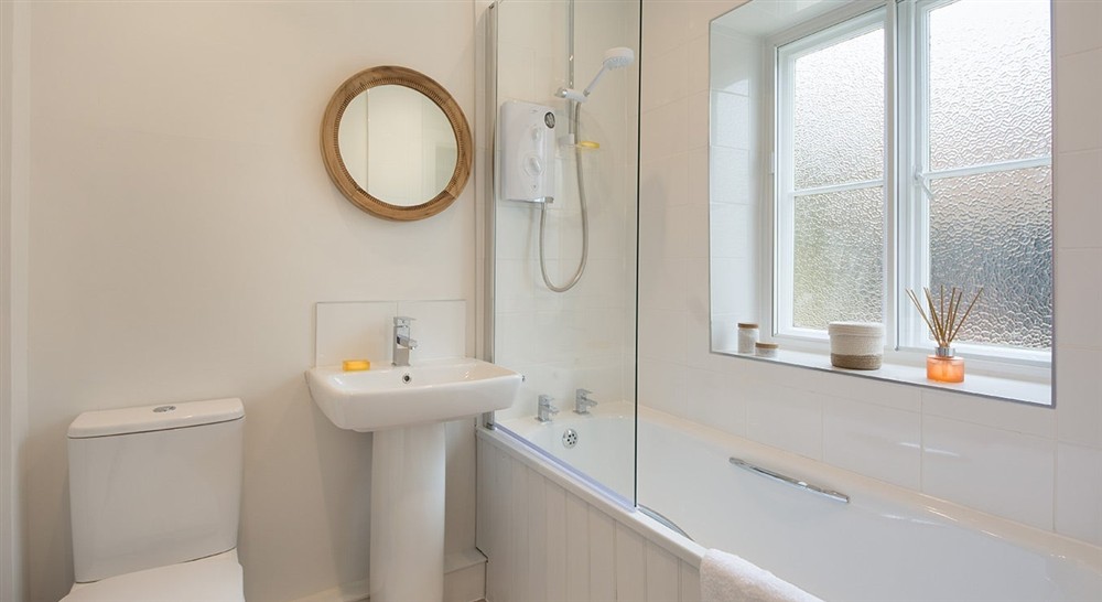 The bathroom in the annex at Rothley Lakehouse in Morpeth, Northumberland