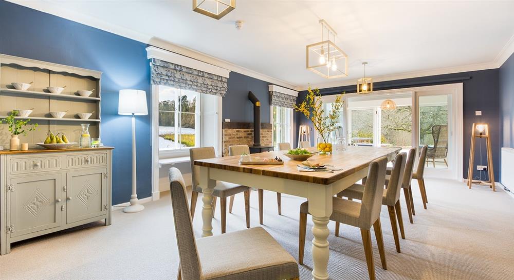 The dining room at Rothley Lakehouse in Morpeth, Northumberland