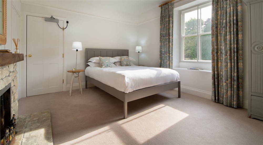 The double bedroom on the ground floor at Rothley Lakehouse in Morpeth, Northumberland