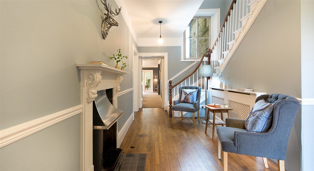 The entrance hallway at Rothley Lakehouse in Morpeth, Northumberland