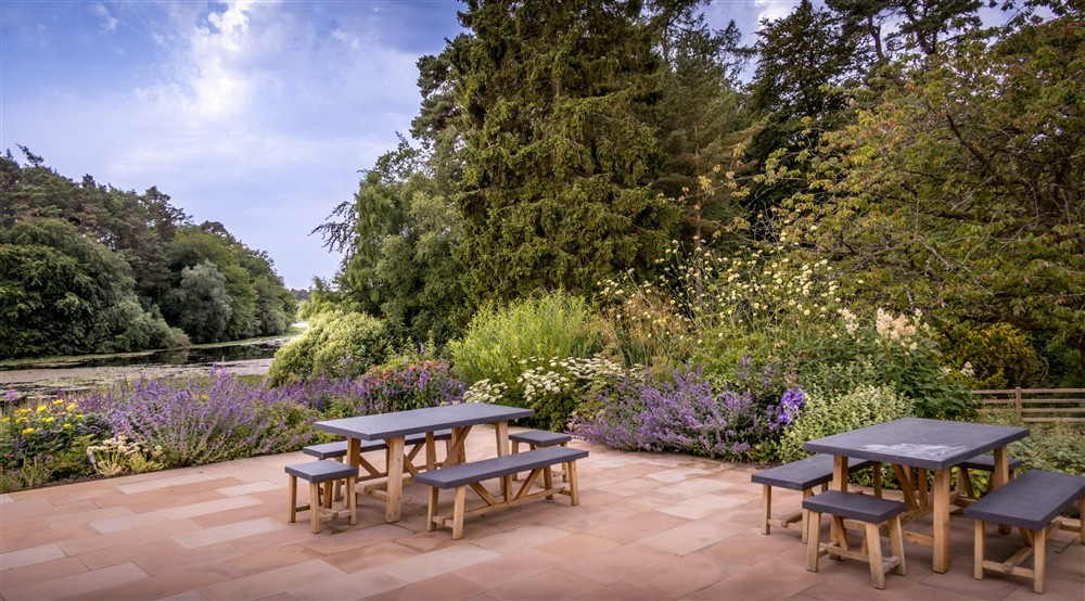 The patio (photo 2) at Rothley Lakehouse in Morpeth, Northumberland