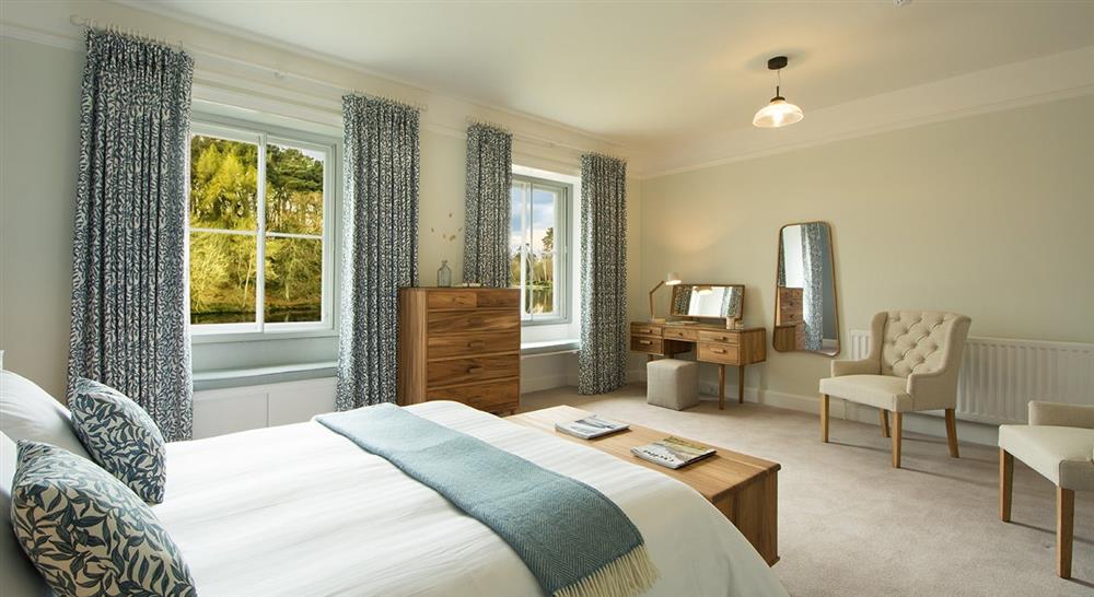 The second king size bedroom at Rothley Lakehouse in Morpeth, Northumberland