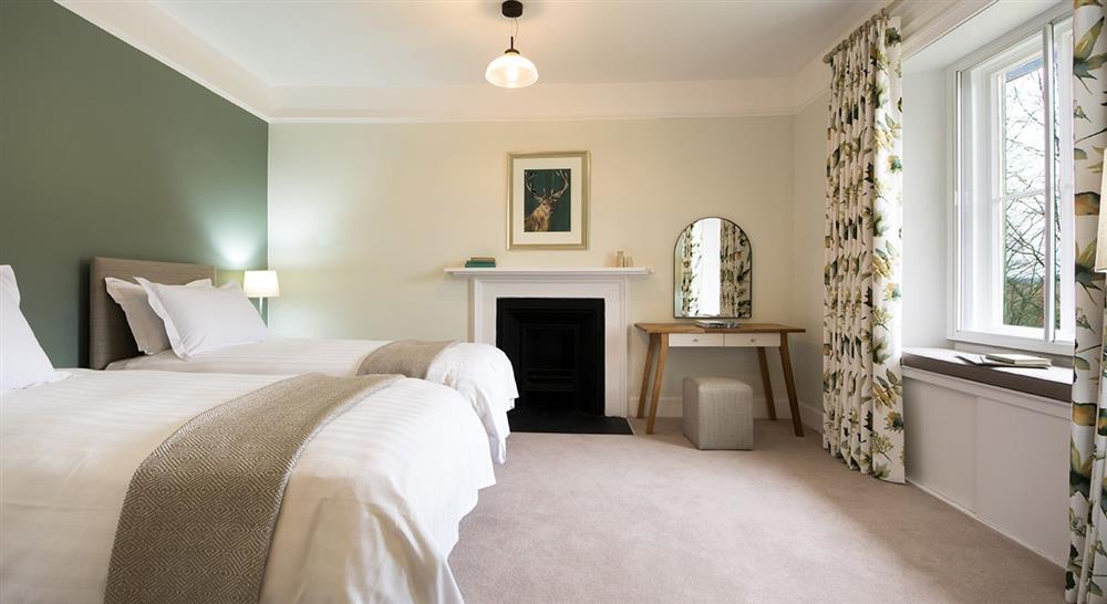 The twin bedroom which can be a super-king at Rothley Lakehouse in Morpeth, Northumberland