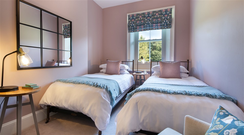 The twin bedroom at Rothley Lakehouse in Morpeth, Northumberland