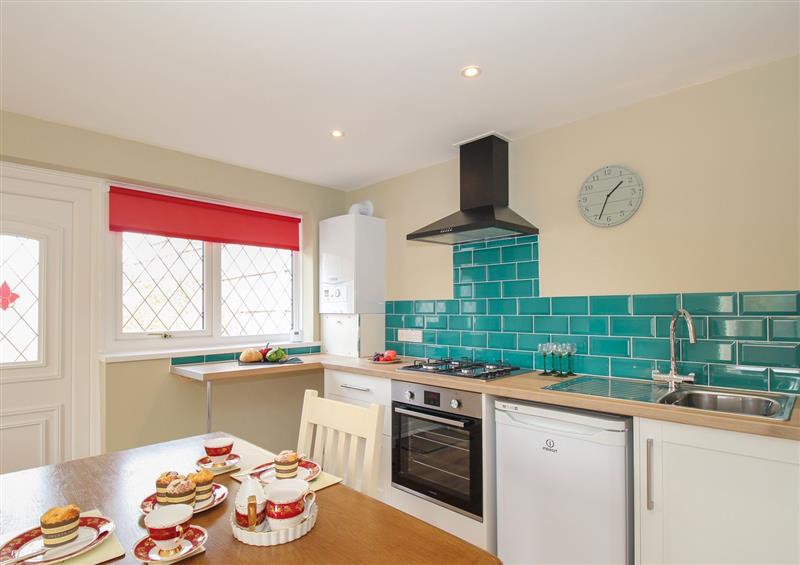 This is the kitchen at Roundham Cottage, West Bay