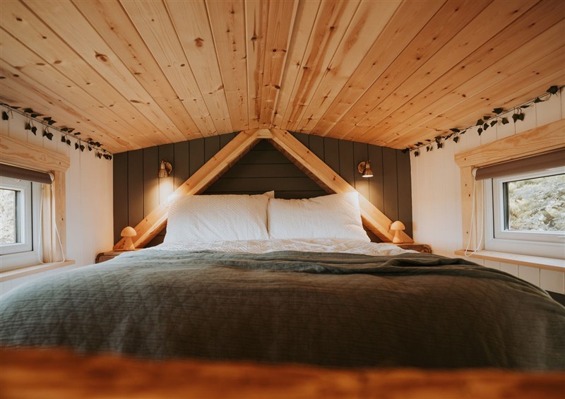 A bedroom in Rowan at Rowan, Carreglefn near Llanfechell