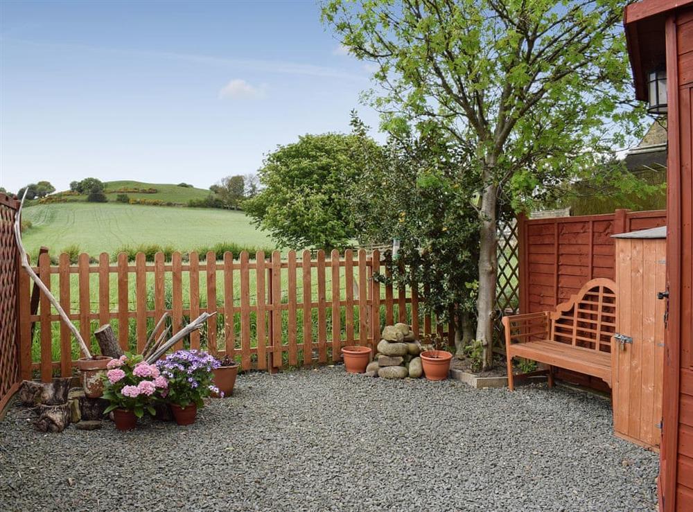 Outdoor area at Rowan Cottage in Aislaby, near Whitby, Yorkshire, North Yorkshire