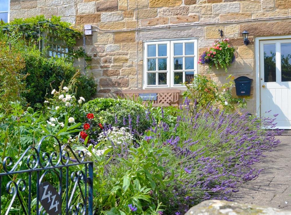 Pretty garden at Rowan Cottage in Aislaby, near Whitby, Yorkshire, North Yorkshire