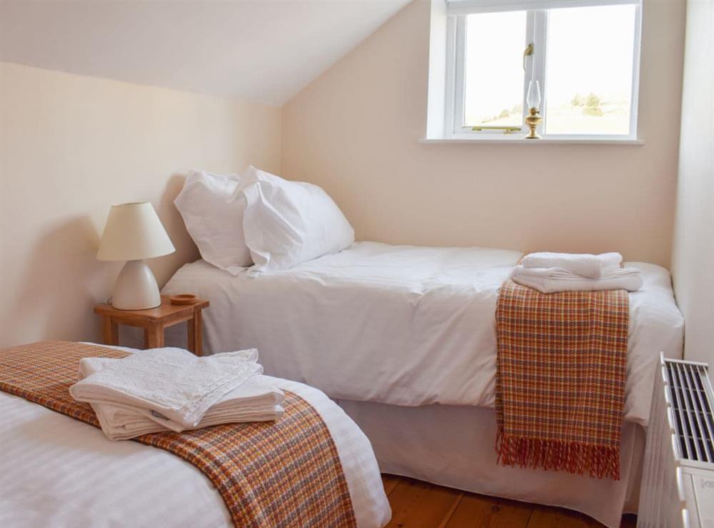 Twin bedded room at Rowan Cottage in Aislaby, near Whitby, Yorkshire, North Yorkshire