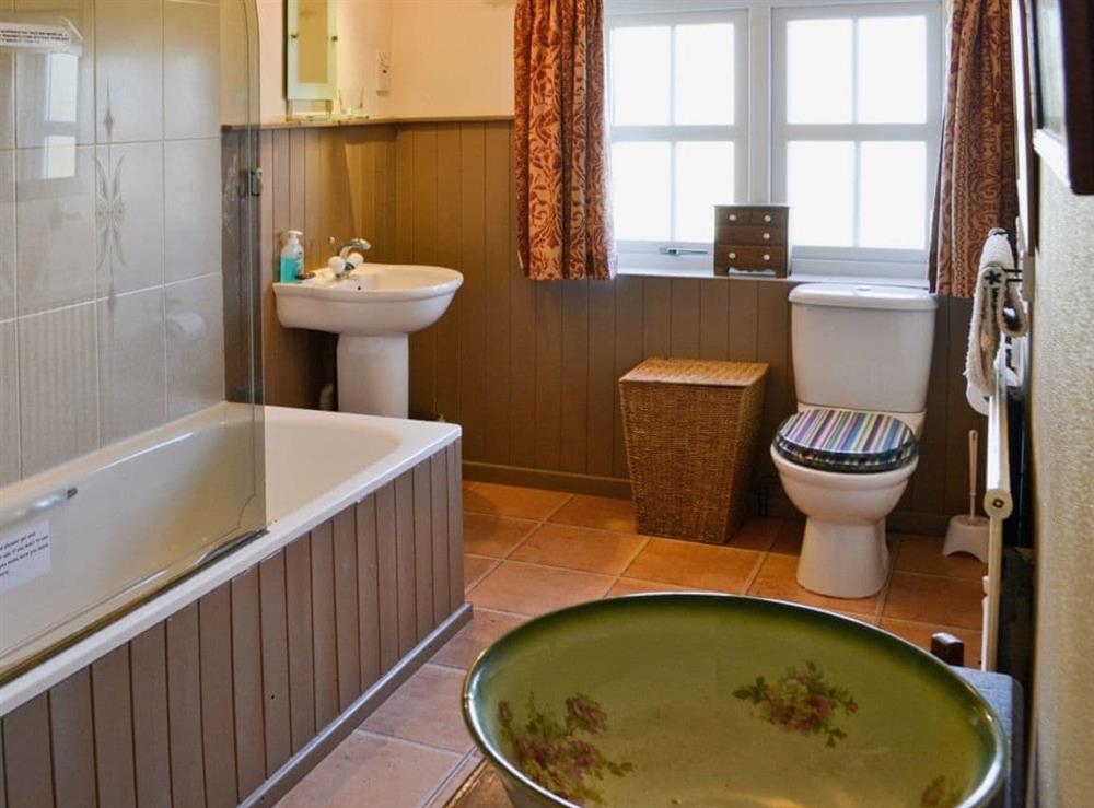 Bathroom at Rowan Cottage in Craster, Northumberland