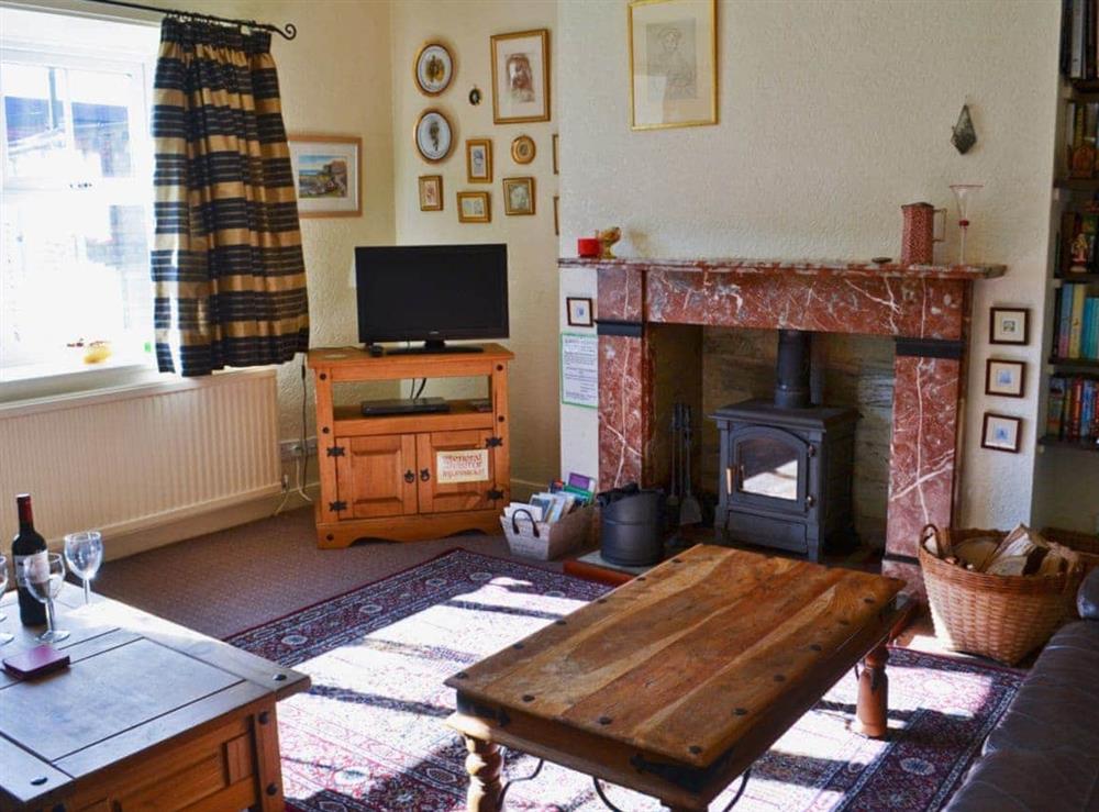 Living room at Rowan Cottage in Craster, Northumberland