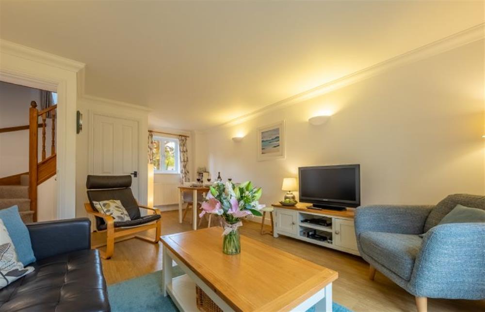 Ground floor: Light and airy sitting room/dining room  at Rowan Cottage, Holt