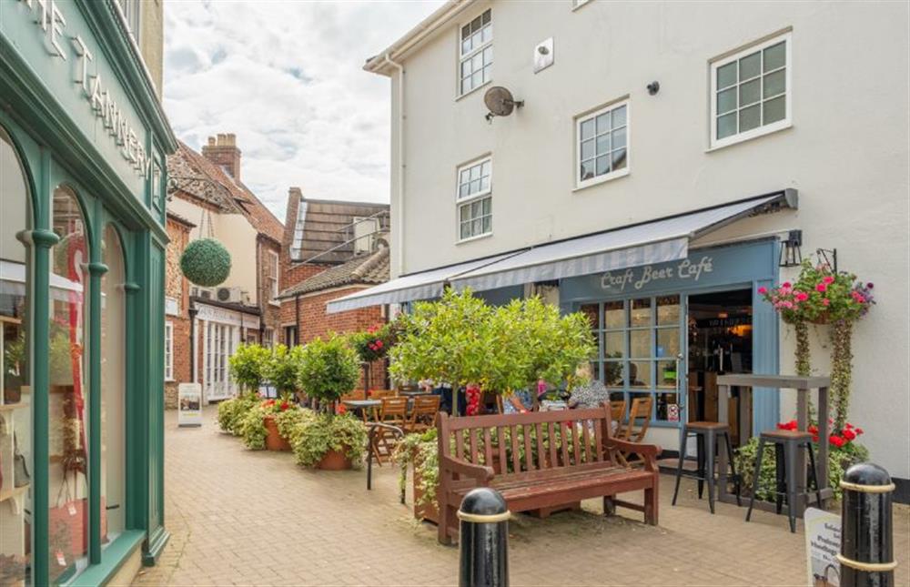 Holt has many independent shops, cafes and pubs